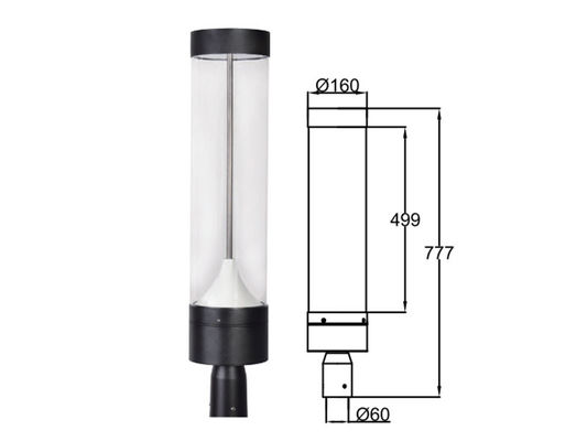 3030 Iluminação exterior de paisagem LED Anti-UV pulverização electrostática de pó